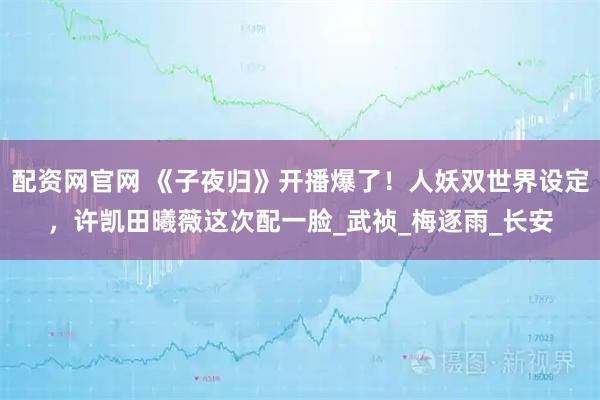 配资网官网 《子夜归》开播爆了！人妖双世界设定，许凯田曦薇这次配一脸_武祯_梅逐雨_长安